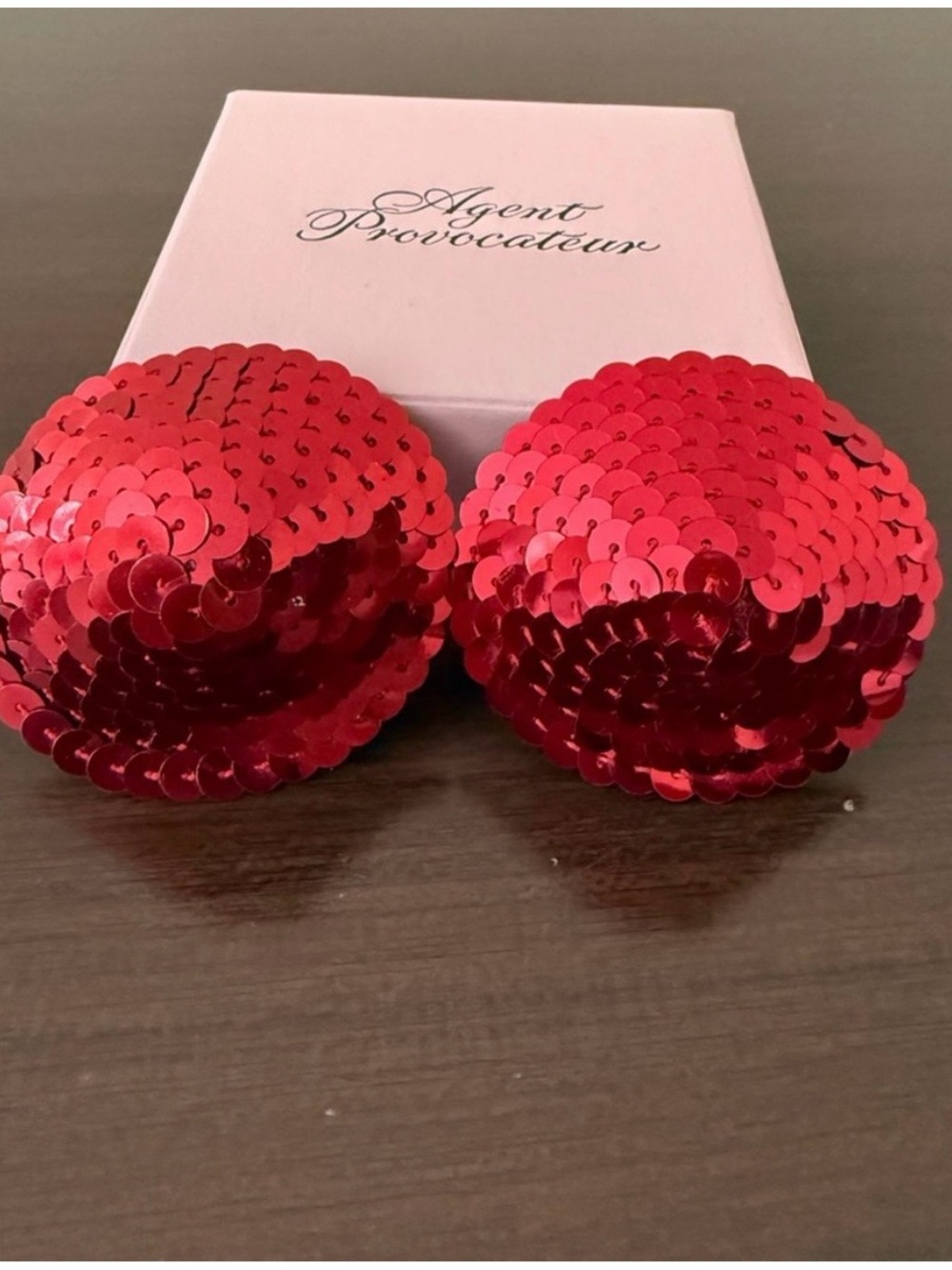 Agent Provocateur Red Sequin Spiral Pasties
